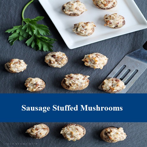 Sausage Stuffed Mushrooms