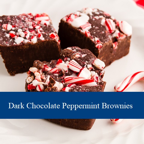 Dark Chocolate Peppermint Brownies