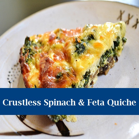 Crustless Spinach & Feta Quiche